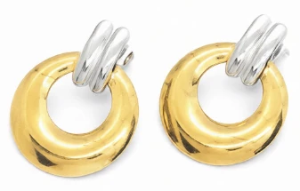 Aros de acero quirurgico argolla bicolor 30mm